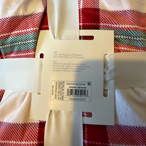 Stars Above Red and White Plaid Pajama Set - Picture 2 of 2